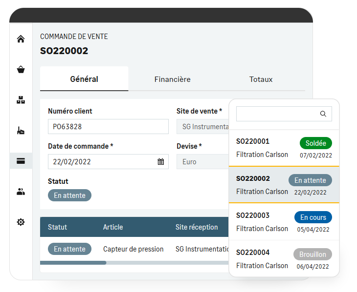 SDMO Commande